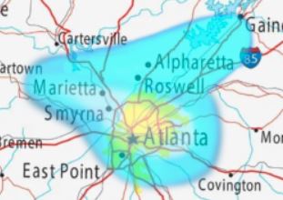 Atlanta Wireless Internet Service Coverage Map